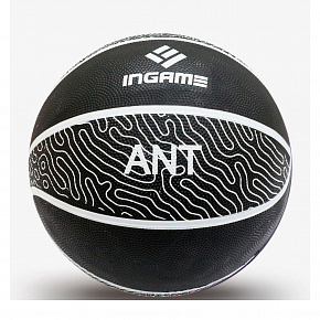 Мяч баск. INGAME Ant №7 чёрно-серый 