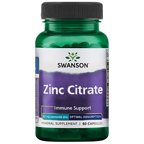 Витаминно-минеральные комплексы Zinc Citrate 50mg, 60капсул