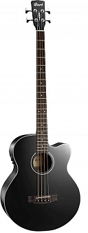 Бас-гитары Бас-гитара электро-акустическая AB850F-BK-BAG Acoustic Bass Series, с вырезом, черная 