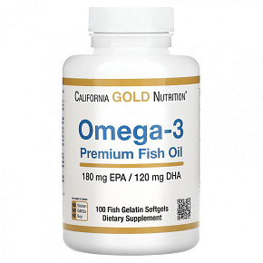Специальные препараты Omega-3 Premium Fish Oil 100капс. 