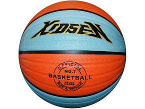 Мяч баскетбольный №7 LQ-X7 оранжево-голубой 01212 