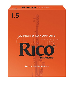Звуковое оборудование Трость для саксофона RIA1015 Rico,сопрано размер 1,5  