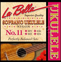 Комплект струн 11-SOPRANO для укулеле сопрано, нейлон. 