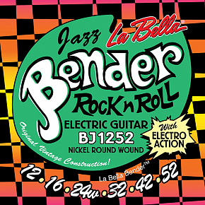 Струны Комплект струн для электрогитары BJ1252 The Bender Jazz, никелированные, 12-52 