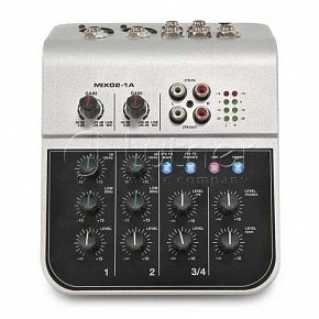 Звуковое оборудование Мини-микшерный пульт MIX02-1A , 6 каналов 