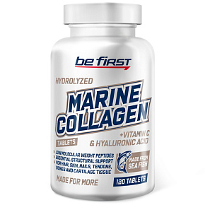 Суставы и связки MARINE (Fish) Collagen+hyaluronic acid+vitamin C 120таб. 