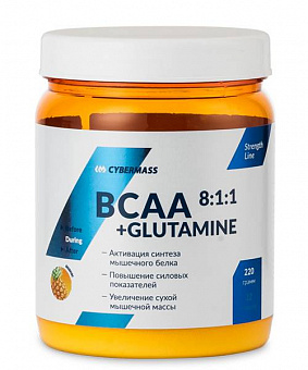 БЦАА BCAA 8:1:1+glutamine 220г 