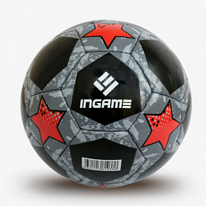 Мяч футб. INGAME PRO BLACK №5 чёрно-красный IFB-117   