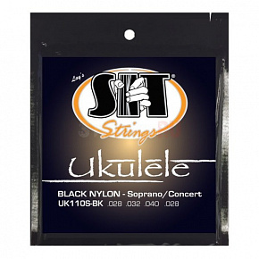 Струны Струны для укулеле SIT UK110S-BK, Ukulele Standard Black (Soprano / Concert) 