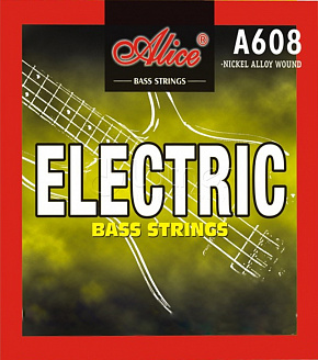 Струны Комплект струн для бас-гитары A608(4)-M Medium, сталь/сплав никеля, 045-105 