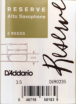 Звуковое оборудование Трости для саксофона DJR0235 Reserve альт, размер 3.5, 2шт,  