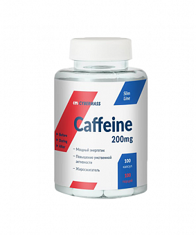 Предтренировочные комплексы и энергетики Caffeine 200mg 100caps 