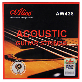 Струны Комплект струн AW438-SL для акустической гитары, фосфорная бронза, 11-52 