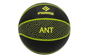 Мяч баск. INGAME Ant №7 чёрно-жёлтый 