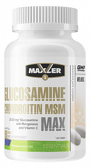 Суставы и связки Glucosamine-Chondroitin-MSM MAX 90табл БЕЛАЯ 